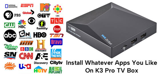 Benutzerdefinierte Android IPTV Box 4K HD 2.4G/5G WIFI BT5.0 2G RAM 8G We2u K3 Pro