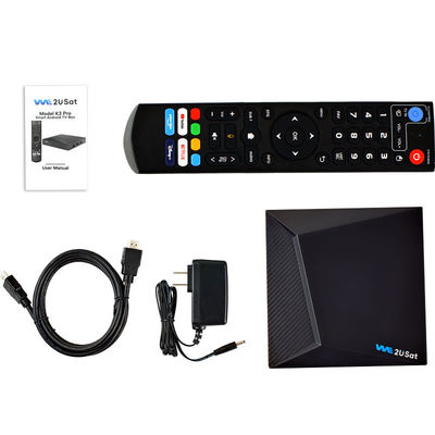 Schwarze Android IPTV Box K3 Pro OTT Streaming Box Lebenszeit IPTV Smart Box