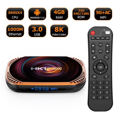 Smart Dreamlink IPTV Box HK1RBOX-X4 8K 4GB 2.4G/5G WLAN angepasst
